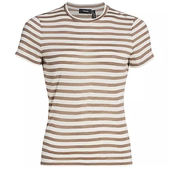 Theory ❤️ T-Shirt with Stripes - Picture 3 of 6